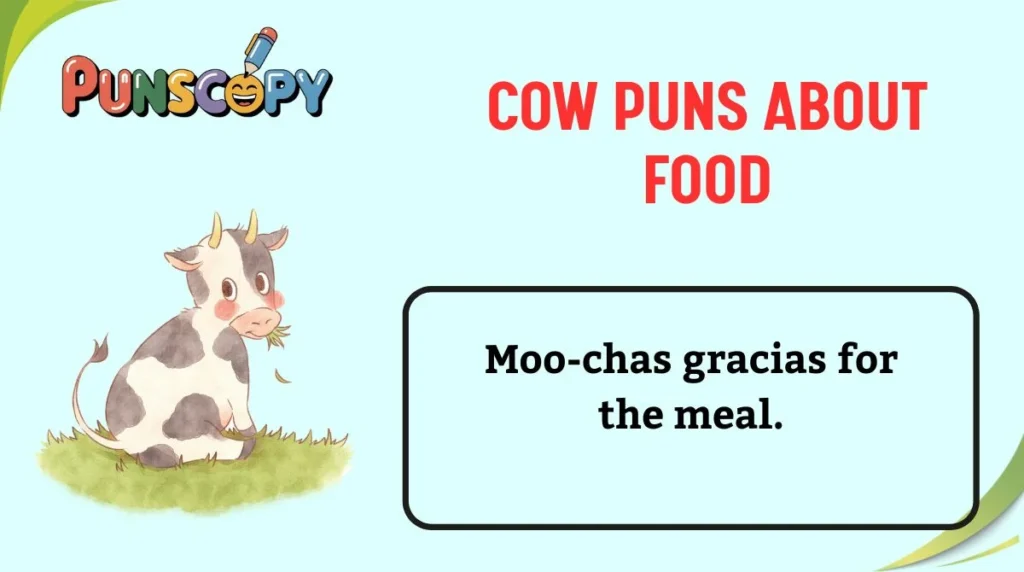 Cow Puns About Food