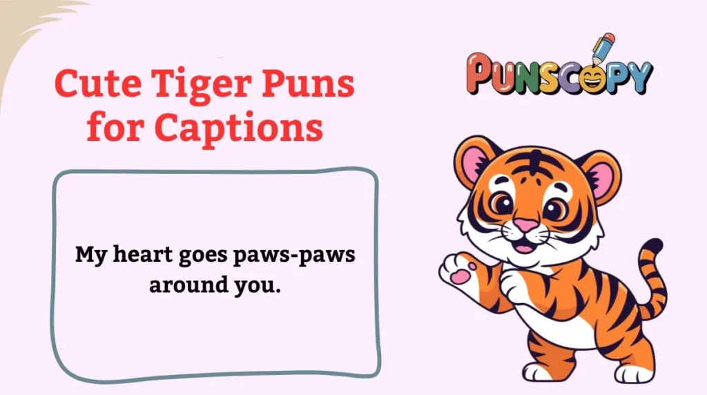 Cute Tiger Puns for Captions