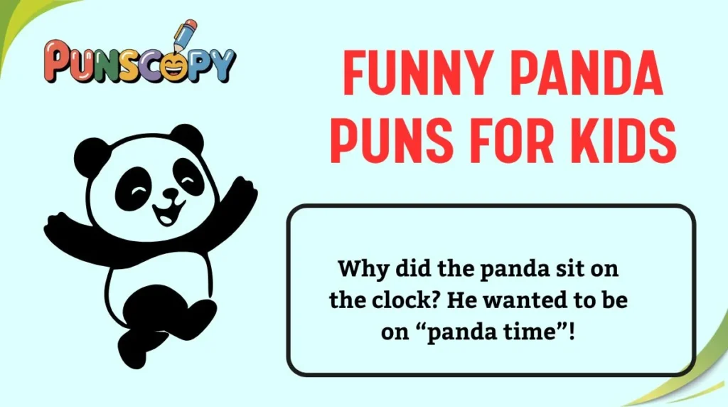 Funny Panda Puns for Kids