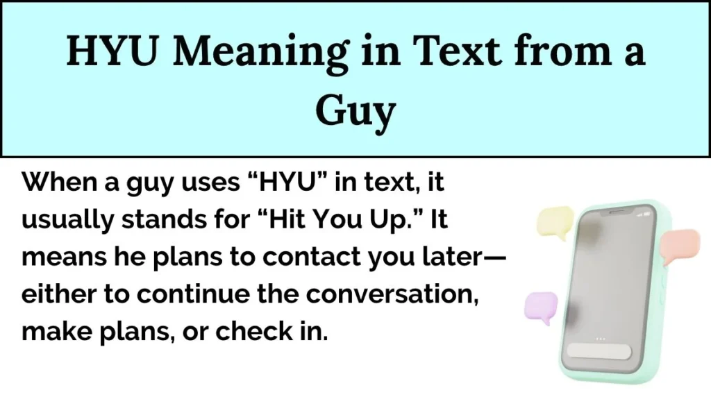 HYU Meaning in Text from a Guy