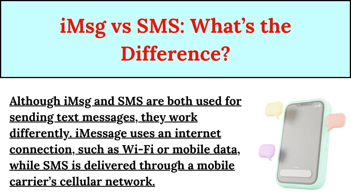 iMsg vs SMS: What’s the Difference?