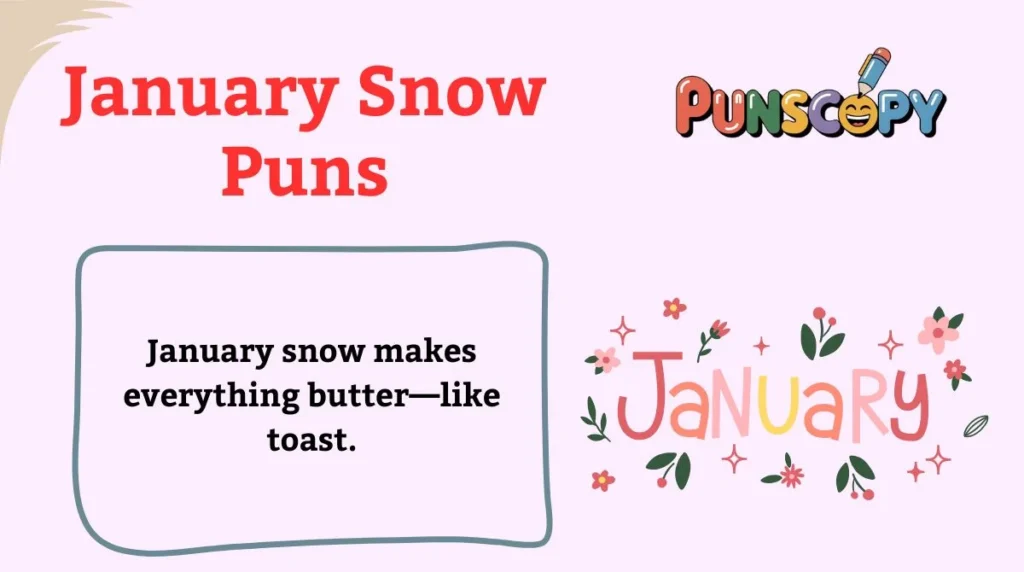 January Snow Puns