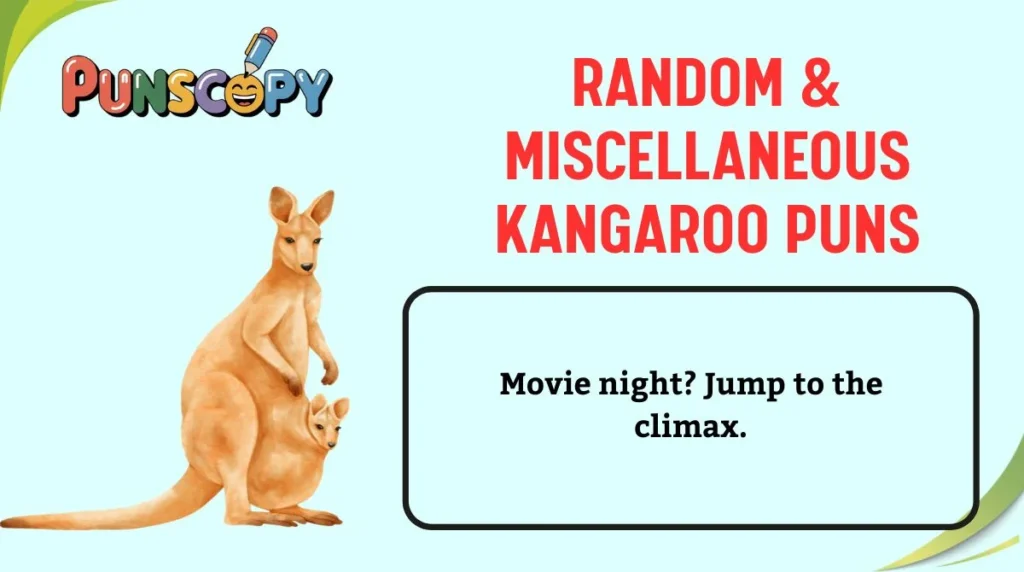 Random & Miscellaneous Kangaroo Puns
