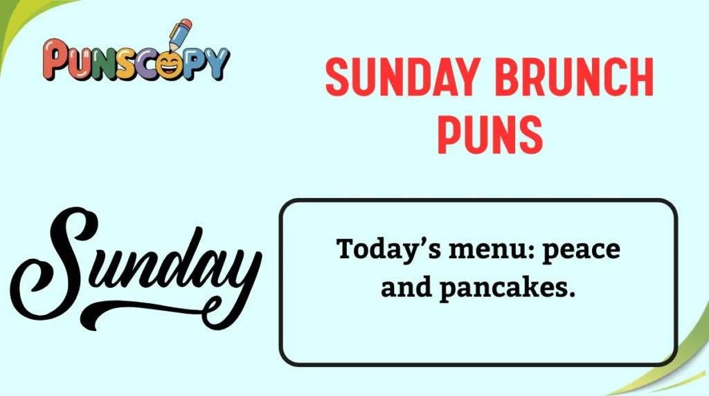 Sunday Brunch Puns
