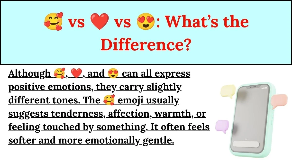 🥰 vs ❤️ vs 😍: What’s the Difference?