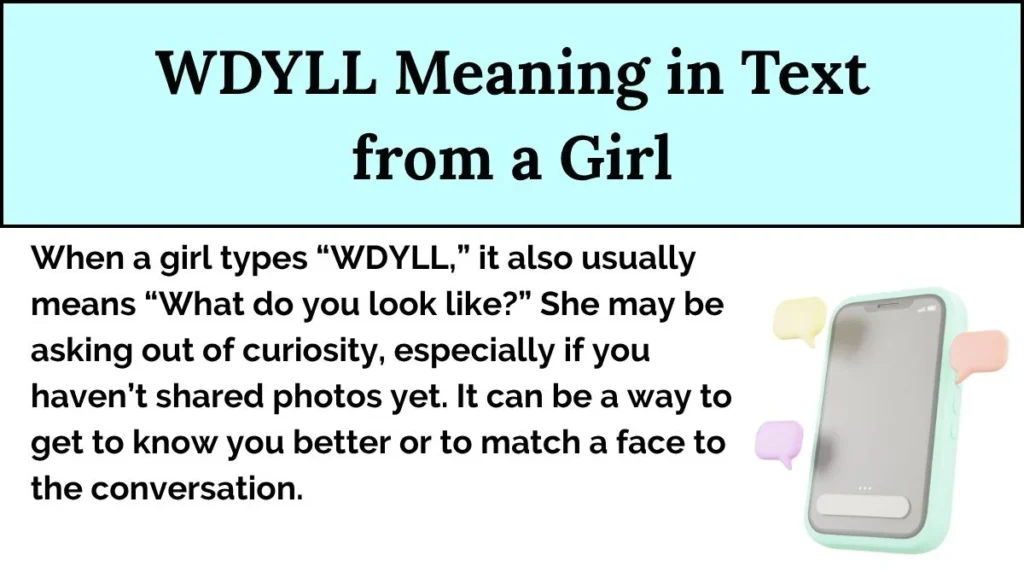 WDYLL Meaning in Text from a Girl