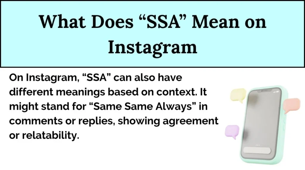 What Does “SSA” Mean on Instagram