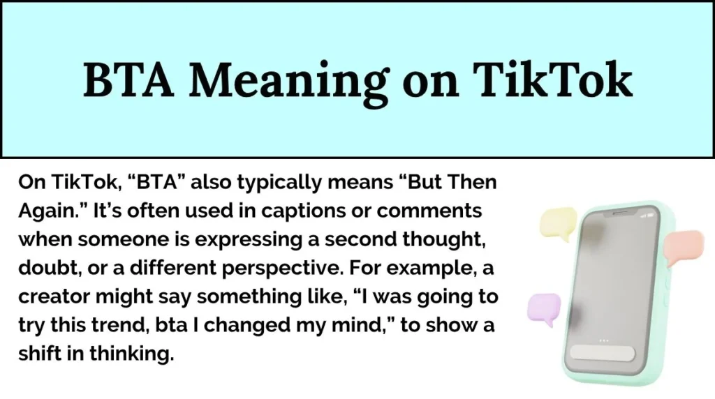 BTA Meaning on TikTok