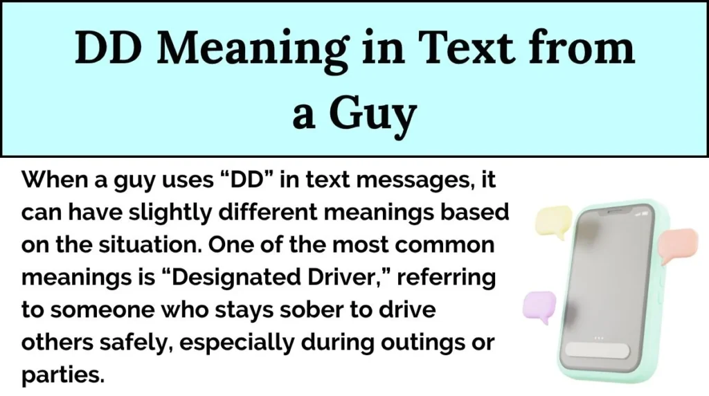 DD Meaning in Text from a Guy
