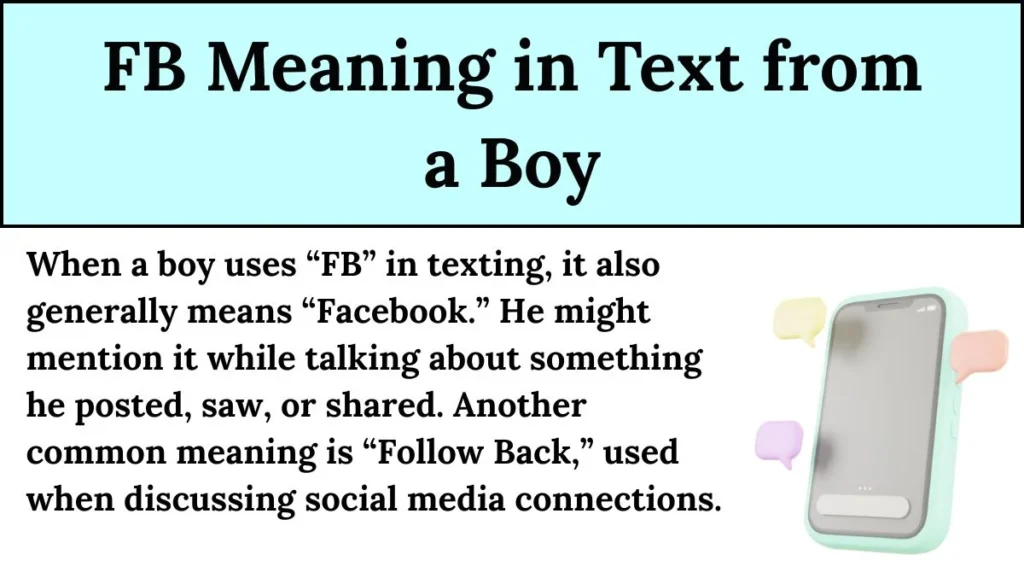 FB Meaning in Text from a Boy