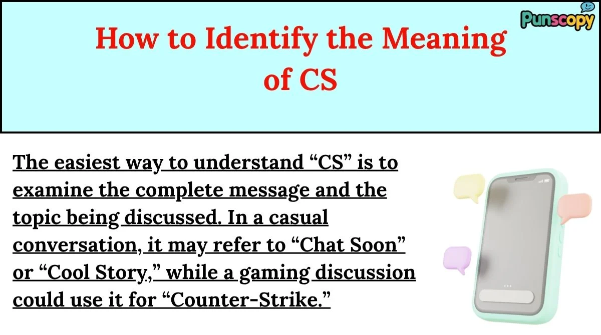 How to Identify the Meaning of CS