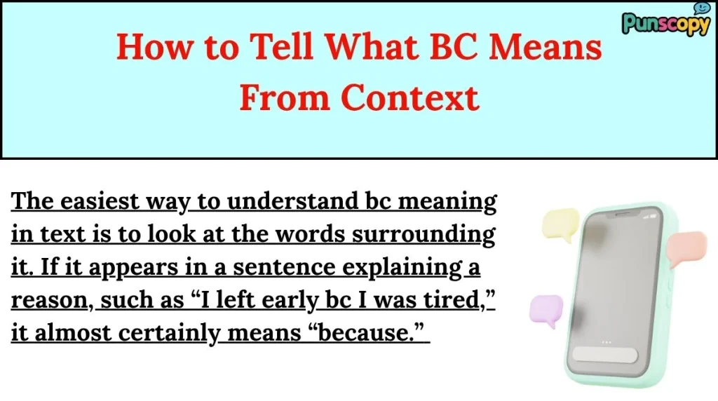 How to Tell What BC Means From Context