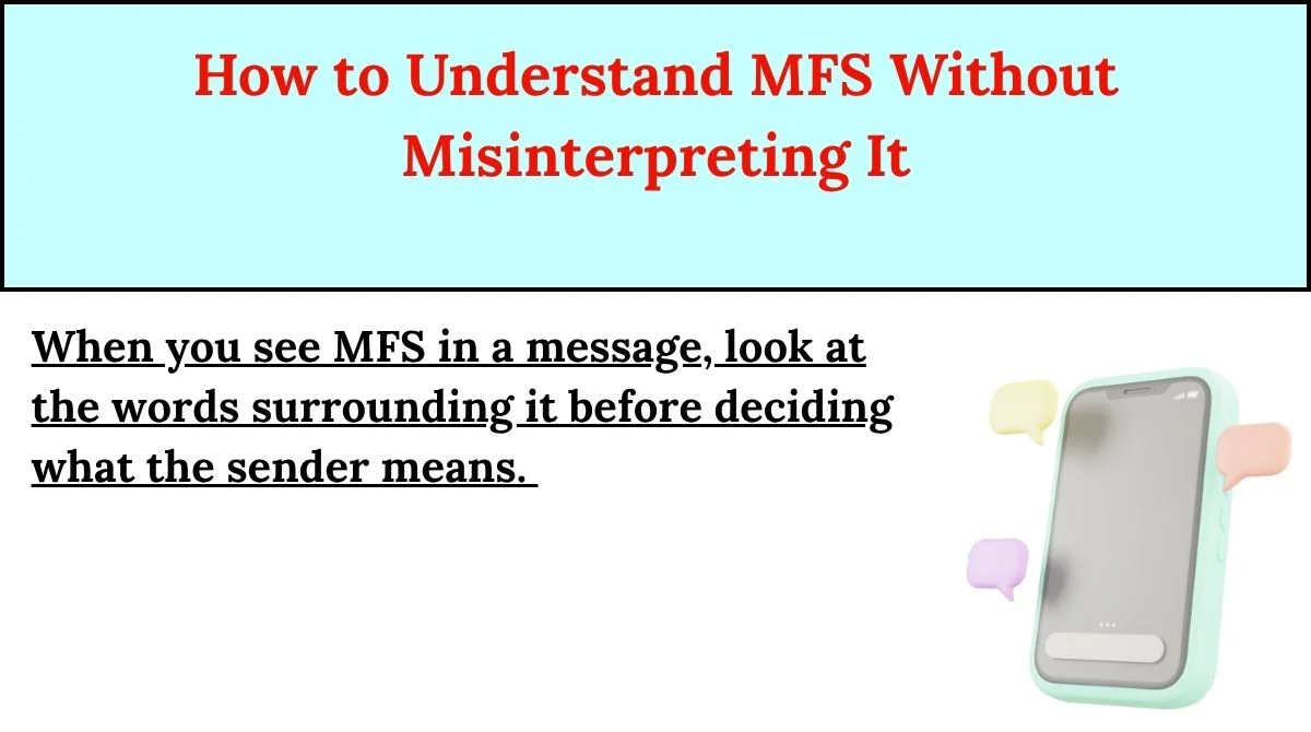 How to Understand MFS Without Misinterpreting It
