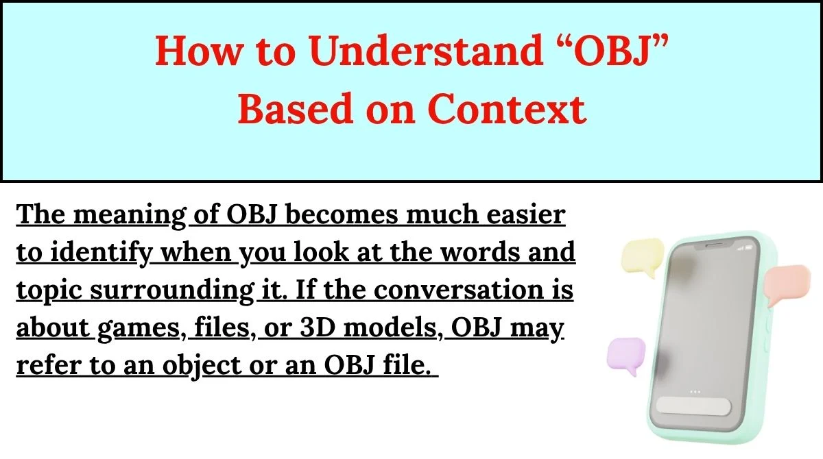 How to Understand “OBJ” Based on Context