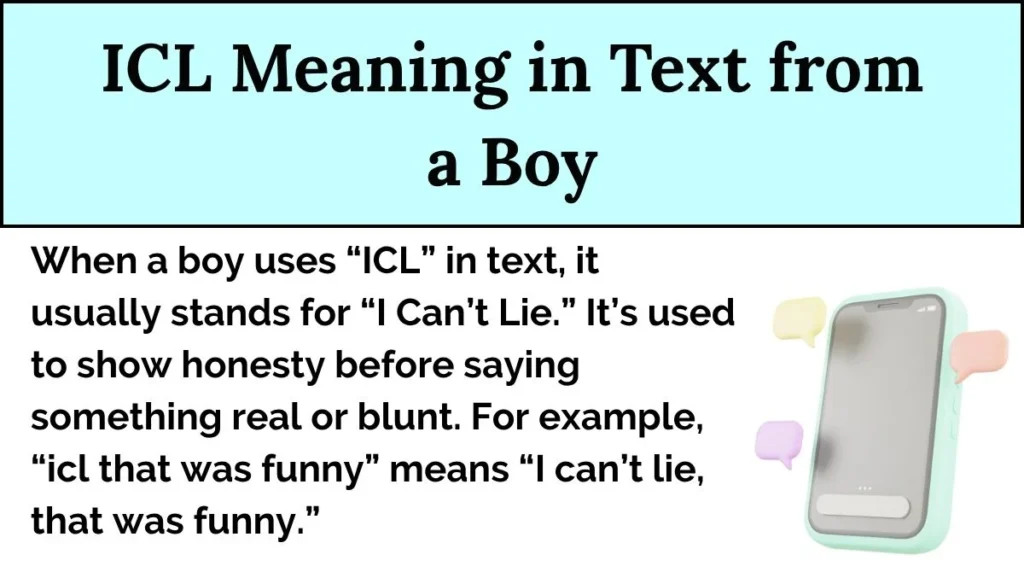 ICL Meaning in Text from a Boy