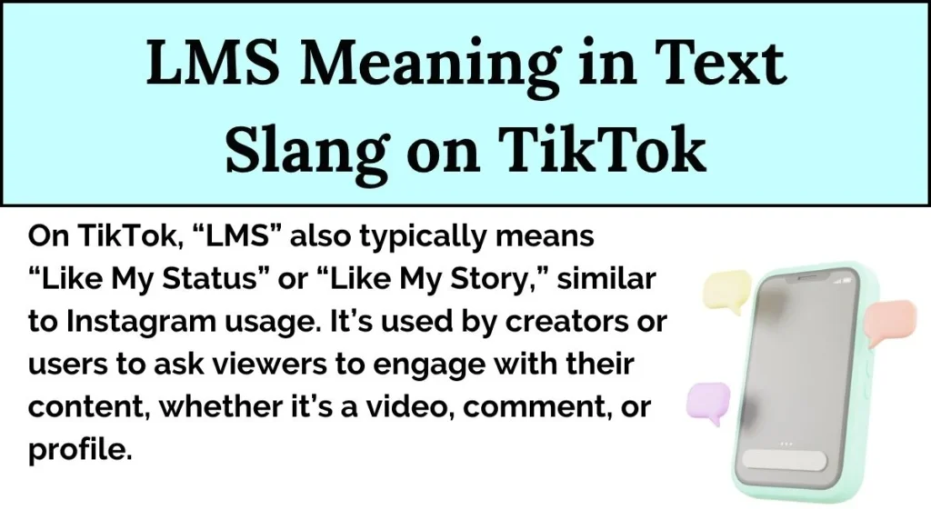 LMS Meaning in Text Slang on TikTok