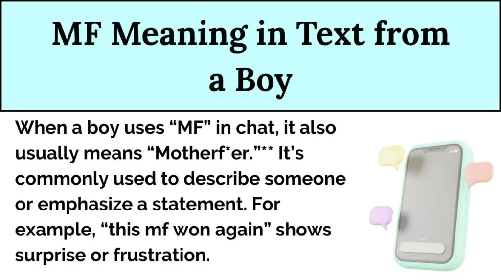 MF Meaning in Text from a Boy