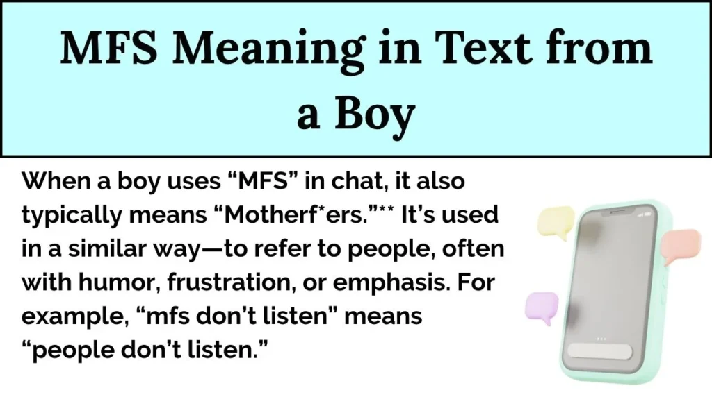 MFS Meaning in Text from a Boy