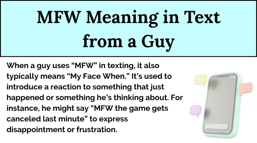 MFW Meaning in Text from a Guy