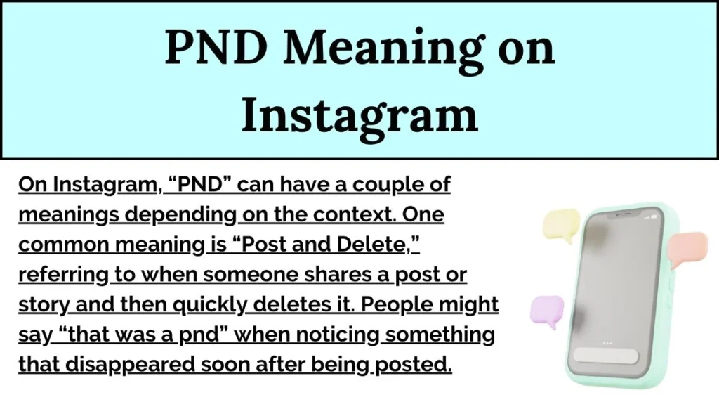 PND Meaning on Instagram