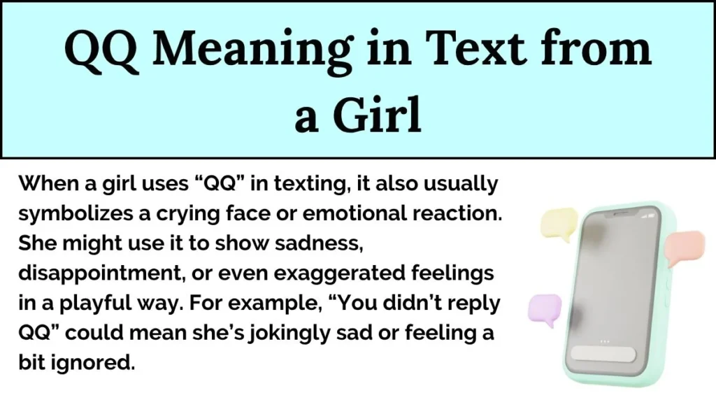 QQ Meaning in Text from a Girl