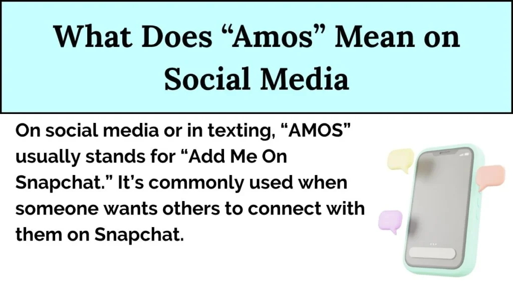 What Does “Amos” Mean on Social Media