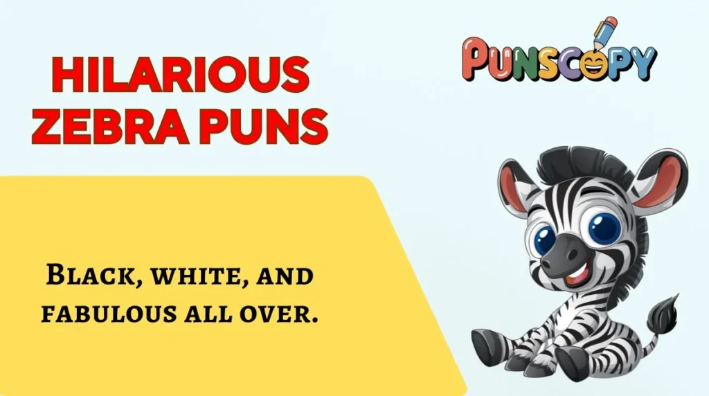 Hilarious Zebra Puns