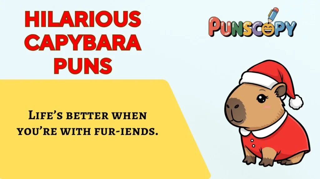 Hilarious Capybara Puns