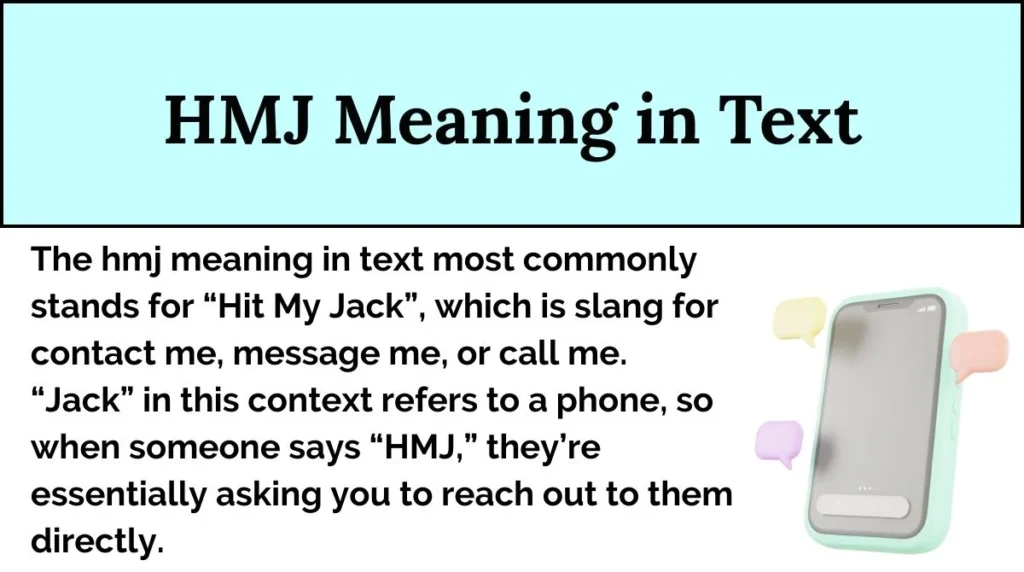 HMJ Meaning in Text