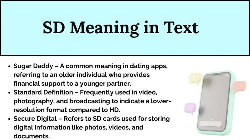 SD Meaning in Text