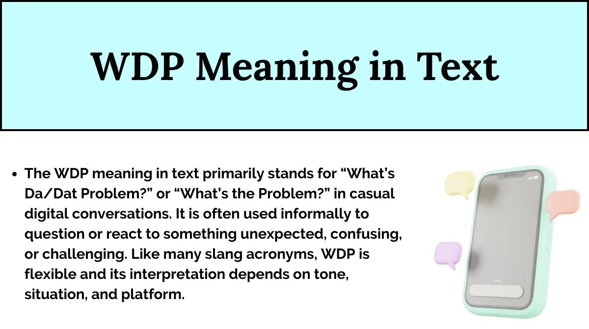 WDP Meaning in Text