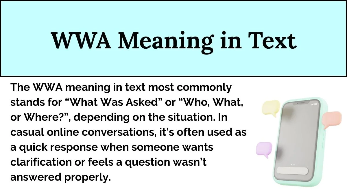 WWA Meaning in Text