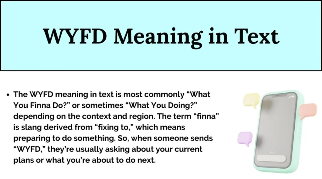 WYFD Meaning in Text