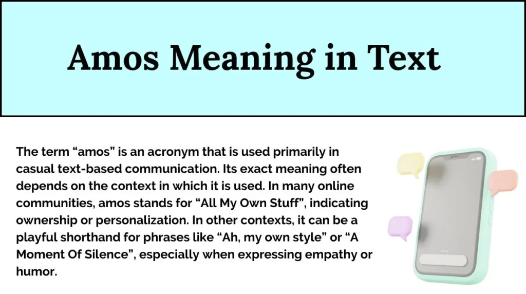 Amos Meaning in Text