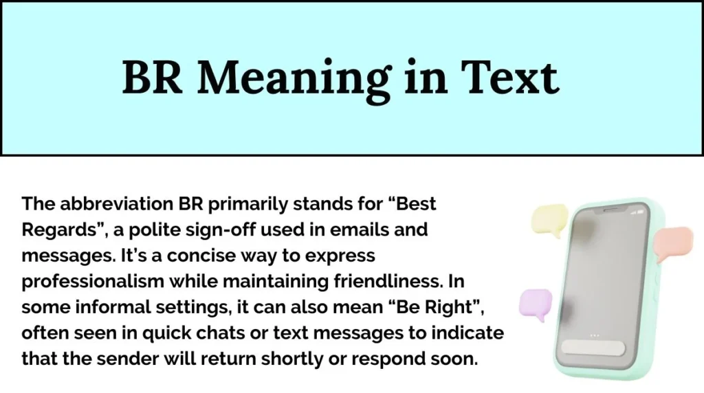 BR Meaning in Text