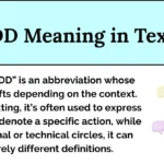 DD Meaning in Text