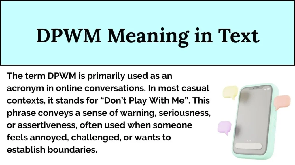 DPWM Meaning in Text