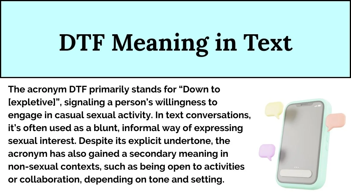 DTF Meaning in Text