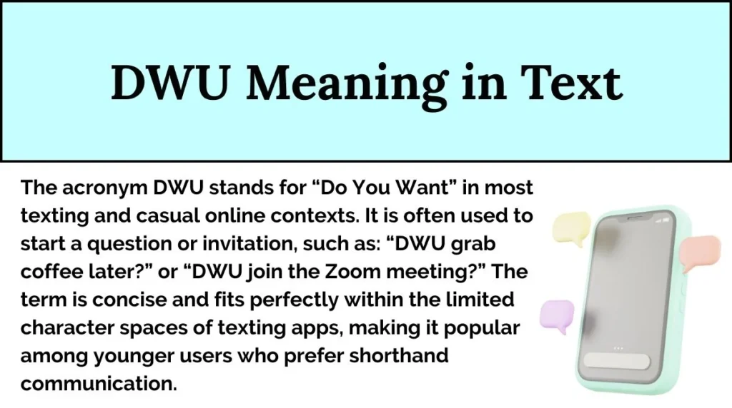 DWU Meaning in Text