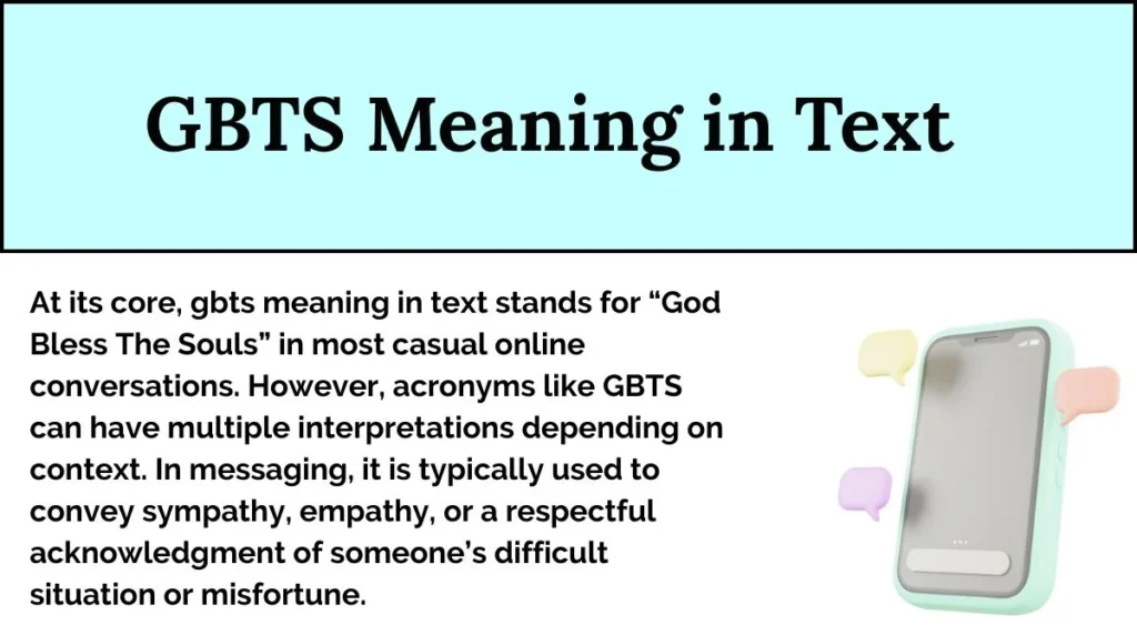 GBTS Meaning in Text