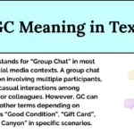 GC Meaning in Text