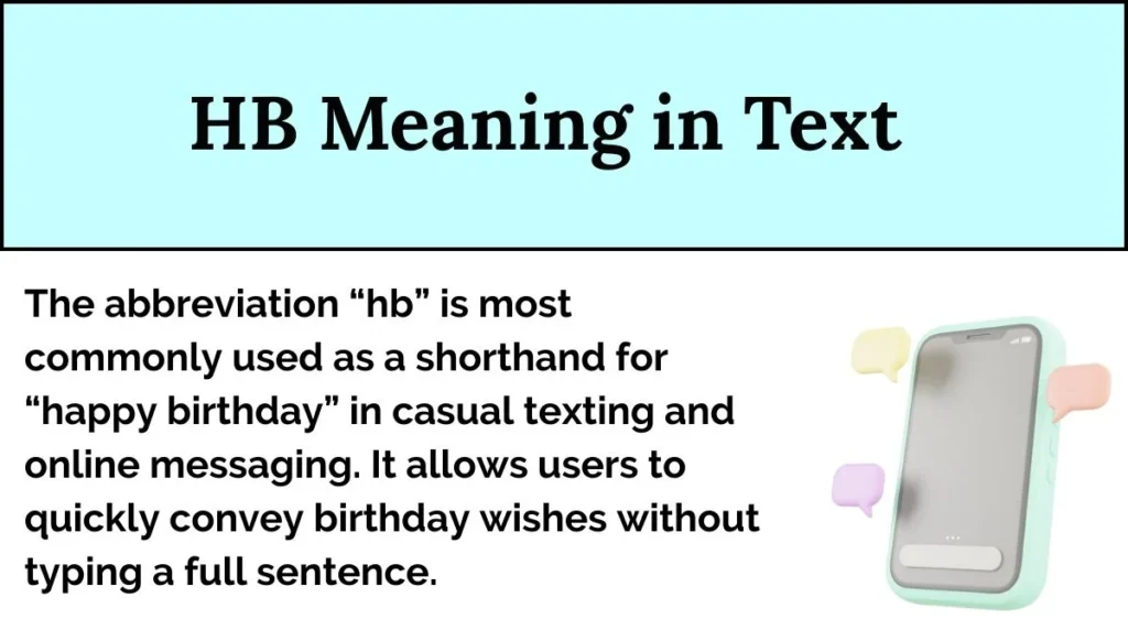 HB Meaning in Text