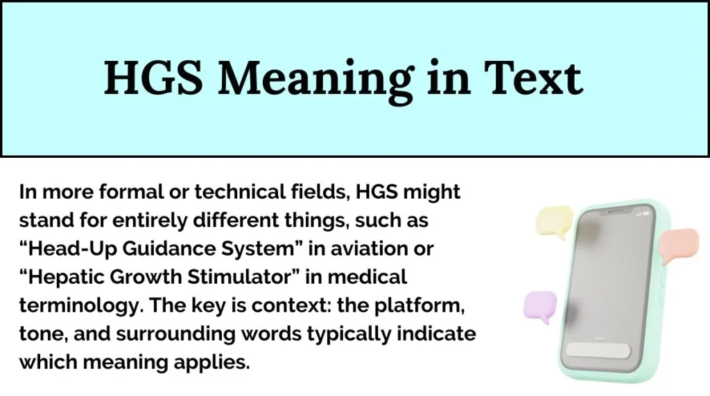 HGS Meaning in Text