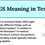 HGS Meaning in Text
