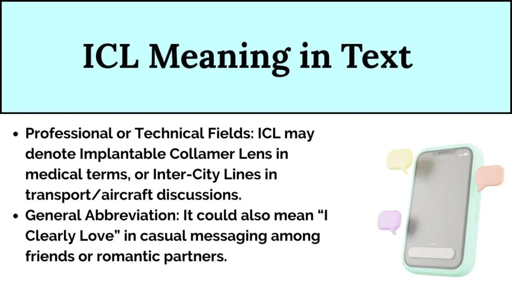 ICL Meaning in Text