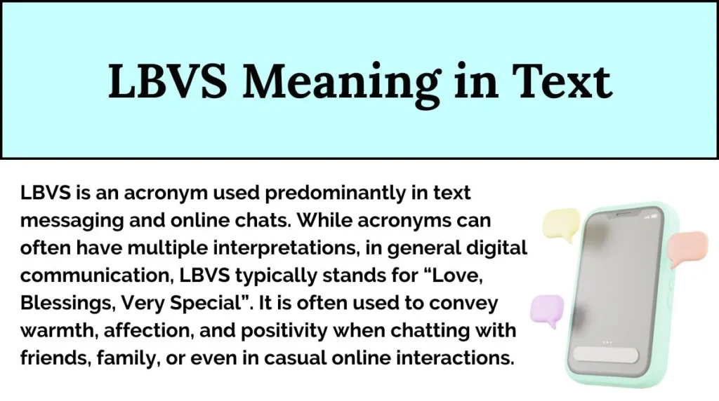 LBVS Meaning in Text