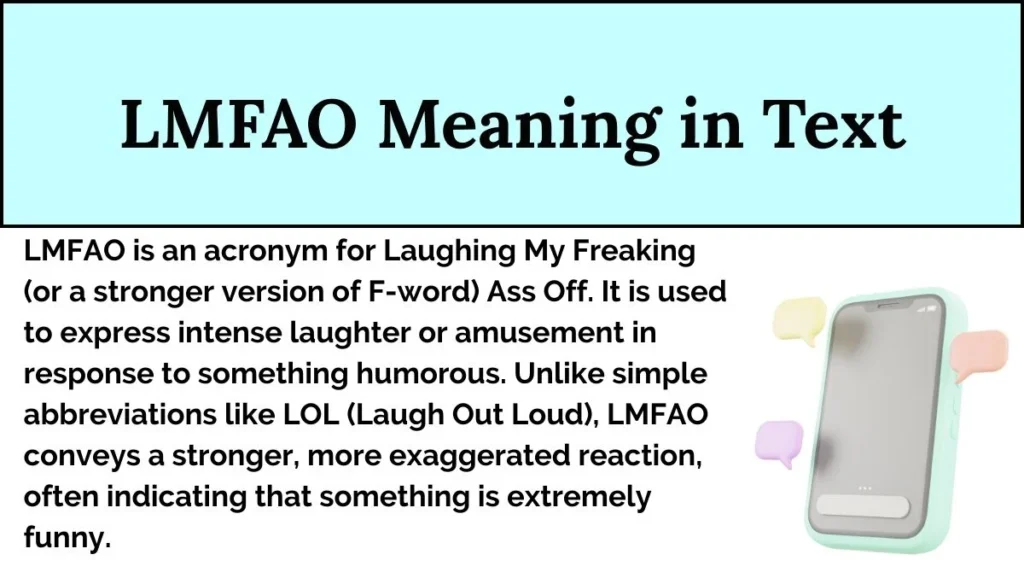 LMFAO Meaning in Text