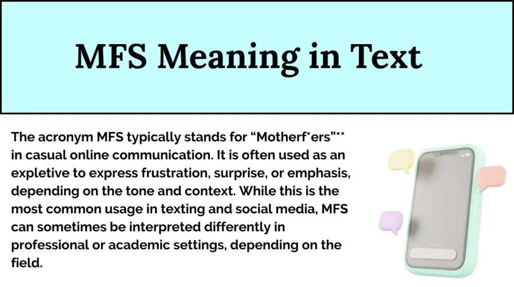 MFS Meaning in Text