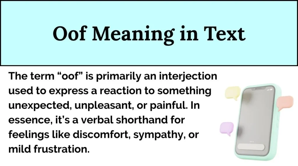 Oof Meaning in Text