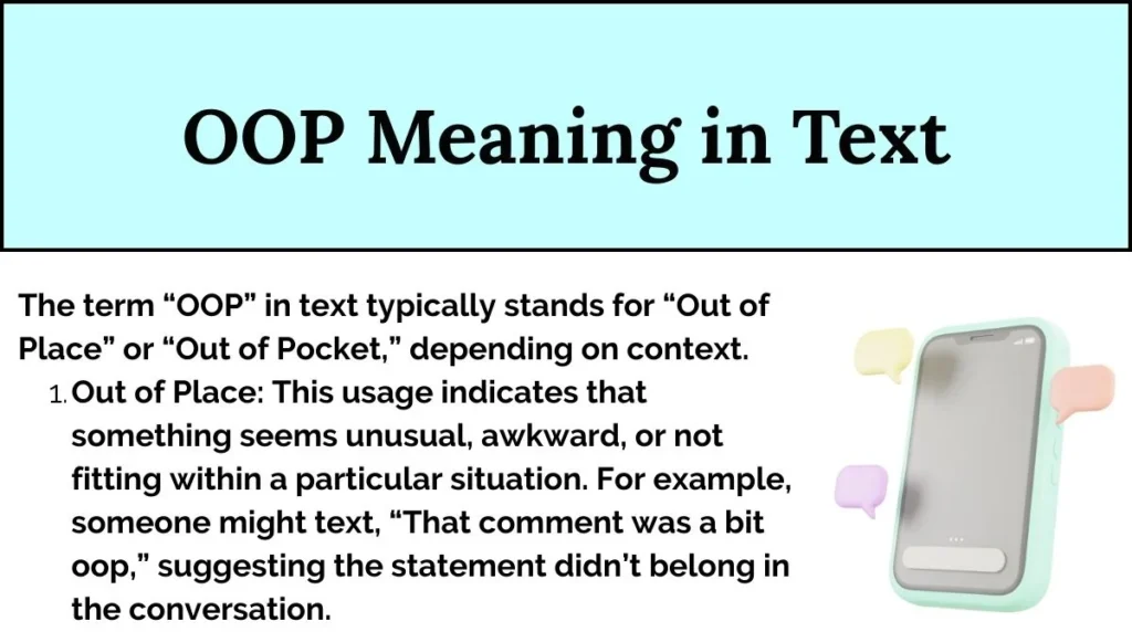 OOP Meaning in Text